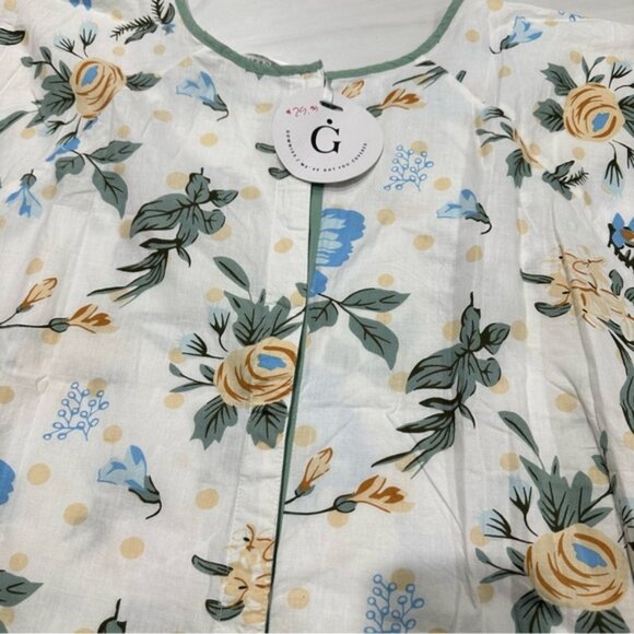 NWT Gownies Floral Hadley Print Maternity Hospital Stay Gown Size XL - Picture 10 of 14